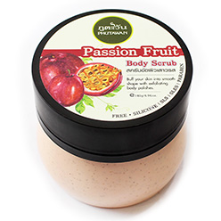 Тайский скраб для тела ароматный и смягчающий Маракуйя Passion Fruit Body Scrub Phutawan 140 gr. Thailand